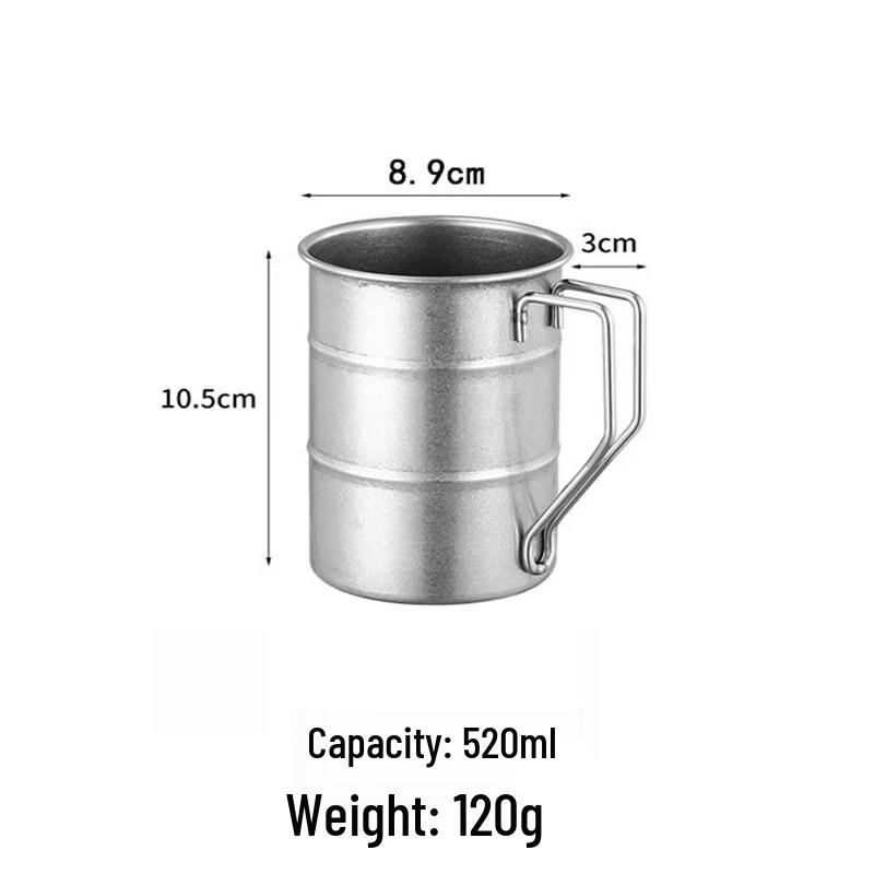 cmaos Retro Stainless Steel Coffee Mug
