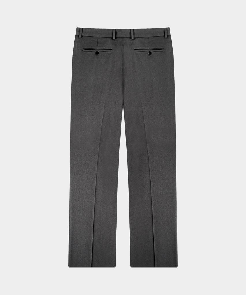BIRBANTE Twill Belted Set-Up Slacks - Gray