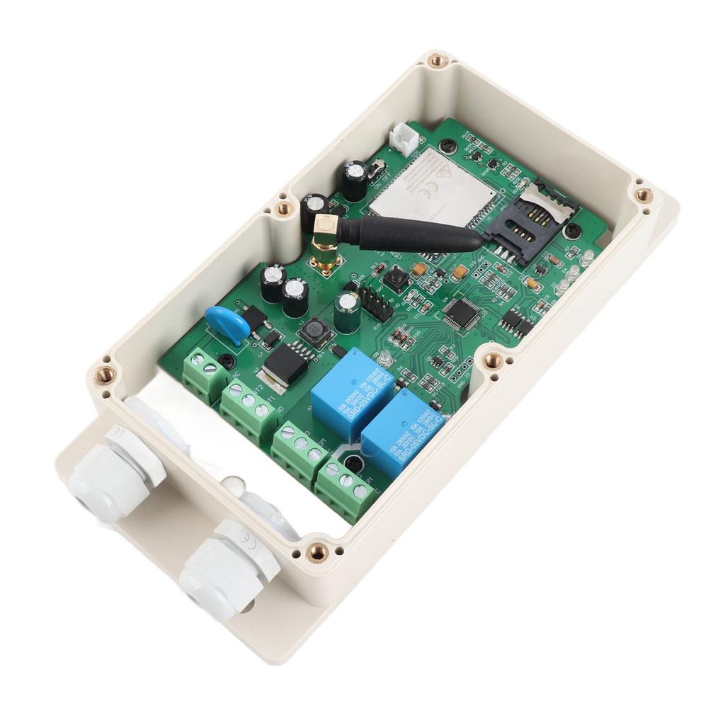 AC DC 1224V fjernkontrollboks Dobbeltkanals relékontaktbrytertilgang for GSMKEY4G 4G/3G/GSM AU