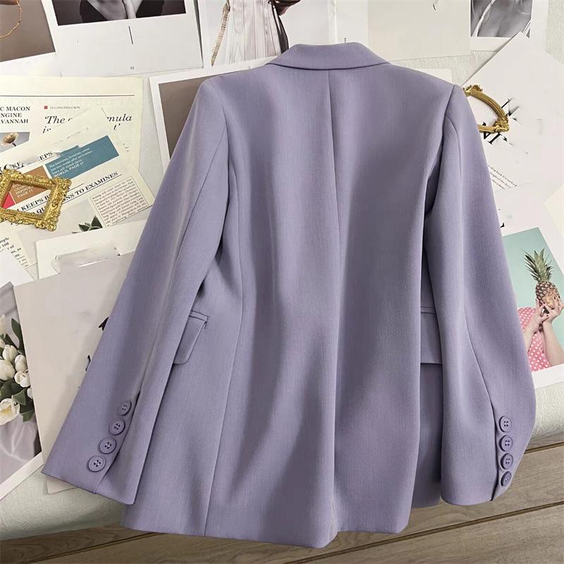Lässiger Damenblazer für das Büro Damenmode Langarm Jacke Blazer Oberbekleidung Mantel