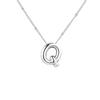 Stainless Steel 18K Gold Plated Alphabet Pendant Necklace