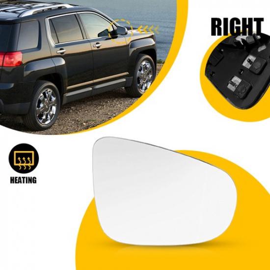 

Front Right Mirror Heated Glass Set Passenger Side Fit 2010-2014 Volkswagen Golf