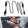 Geschirmtes Datenkabel mit Magnetringen Störungsfreies Micro-USB-Datenkabel 1m für Telefone Tablets & Spielgeräte