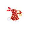 Fashion Cute Bunny Brooch Summer Clothes with Accessories High Sense Light Luxury Exquisite Animal Rabbit Corsage Woman
