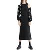 Calvin Klein Jeans Ss24 Solid Color Round Neck Slim Fit Split Sleeveless Dress Women Dresses Black J223343-BEH