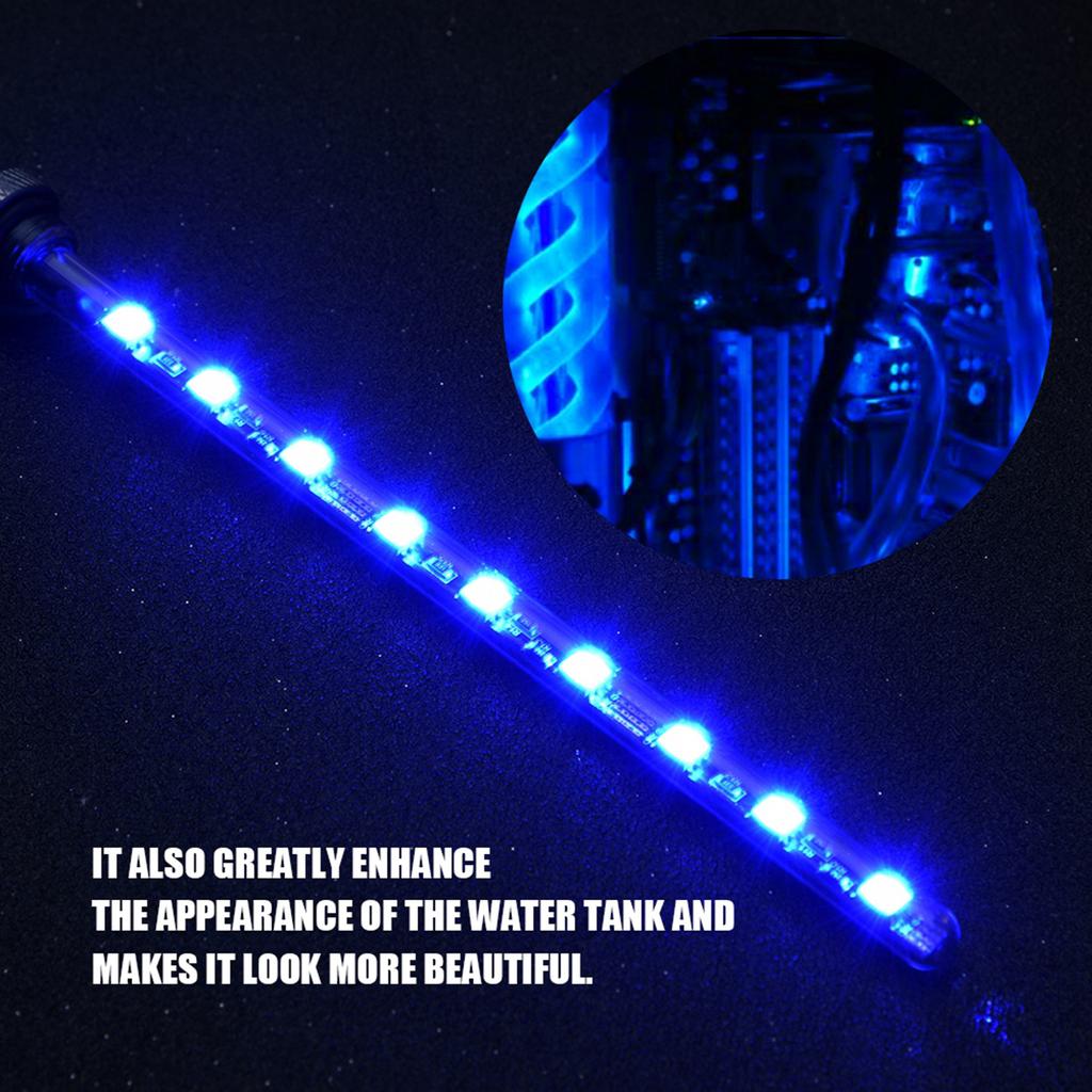 17cm Cylindrical Water Cooling Tank Light Virus Reservoir LED Lamp