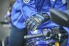 Yamaha Motor Sport Leather Gloves YL4003 Size (Yamaha) Black/Yamaha Blue, L, Q5F-RST-Y11-00L