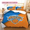 Set Copripiumino Trapuntato con Fantasia New York Knicks Decorazione per la Casa Regalo (1 * copripiumino + 2 * federe senza imbottitura).xwn