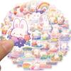 10/30/50PCS Rainbow Rabbit PVC Sticker Aesthetic Korean Decoration Scrapbooking Stationery School Supplies