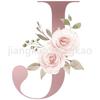 Personalized Mug Floral Initial Name Cup Custom Name Tea Coffee Hot Chocolate Mugs Bride Bridesmaid Mothers Day Gifts for Her