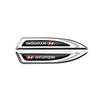 2PCS Car Styling Logo Body Fender Knife Emblem Decor Stickers For Hyundai Sonata Palisade Elantra Wagon ix20 i20 i30 Accessories vf1