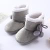 Slip On Anti Skid Bottom Down Shoes Flat Snow Boots Newborn Toddler Plush Fur Winter Warm Boots