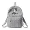 Personalized Preppy Backpack, Travel Backpack, Embroidered Name Tag, Unique Souvenir Gift