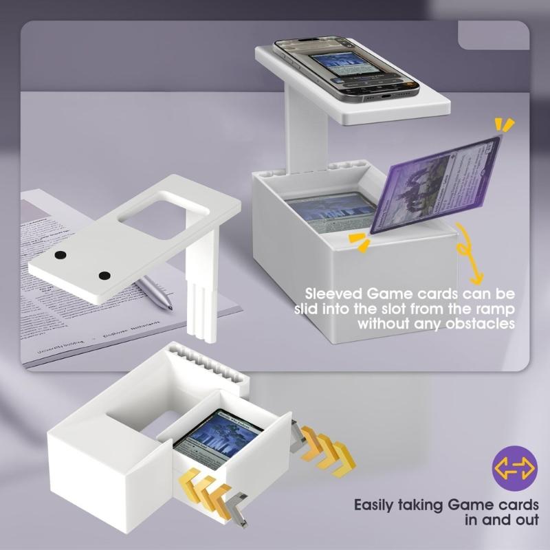 Universal Phone Mount Card Scanning Device For Collections Lightweight Plastic Design