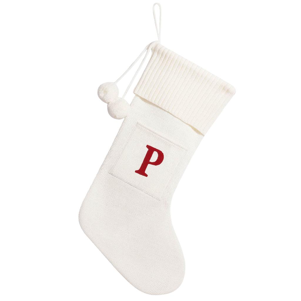 Christmas Decorations Christmas Stockings With Initials 18 Inches Large Embroidered Knit Christmas Gnome Beards For Crafts