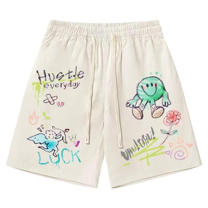 

Shorts Men s Summer Thin Beach Five-point Pants Dopamine Wear Loose Casual Sports Pants One size