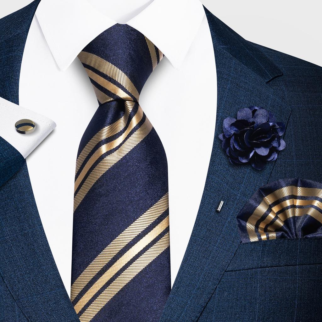 Fashion Men'S Paisley Tie Suit Pocket Towel Set 8Cm Polyester Jacquard Business Dress Tie