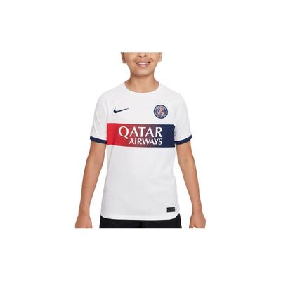 X PSG SS24 Kids Alphabet Crew Neck Fitted Straight-Cut Short Sleeve T-Shirt Kids Tops White DX2767-101