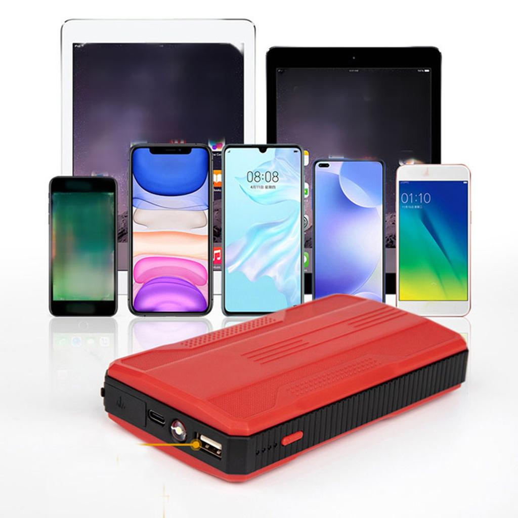 Car Emergency Starter LED Light High Capacity Battery Booster Portable Power Bank Charger for 12V Ga
