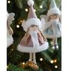 Cute Angel Girl Doll Ornaments Fabric Animal Pendants Christmas Gift Doll Decorations Christmas Tree Hanging Ornaments