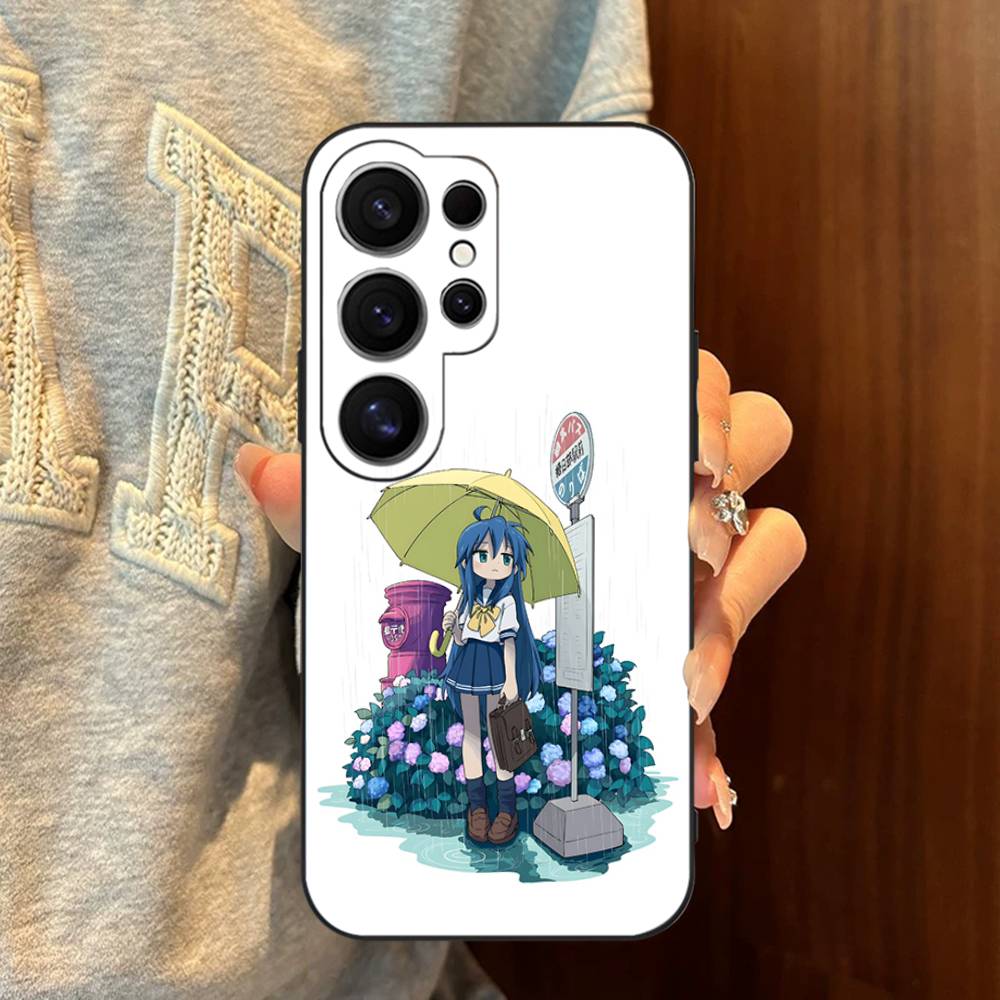 K-Konata Izumi Lucky S-Star Phone Case For Samsung S 24 Fe 25 Ultra Plus 20 Lite 21 30 22 23 24 22 Ultra 5G Fundas