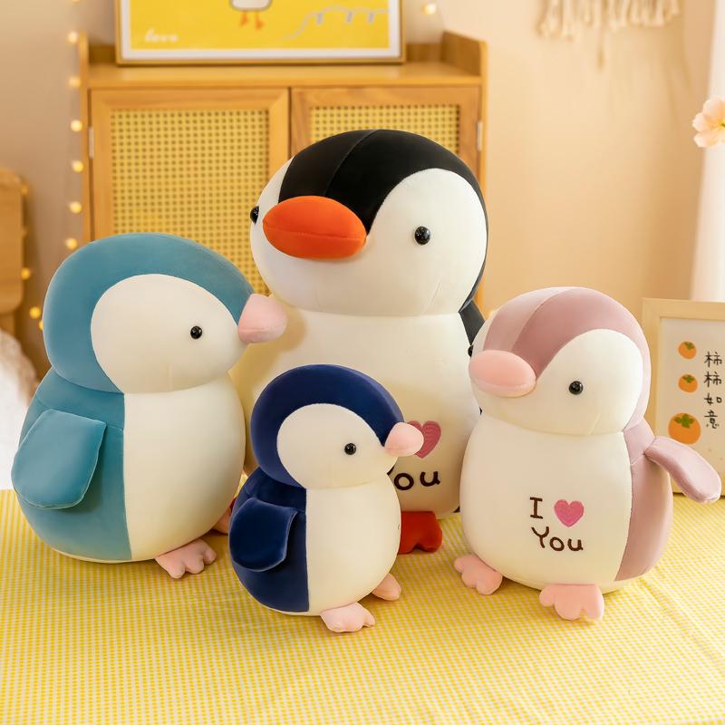 30cm Cute Soft Love Penguin Plush Toys Office Pillow Home Comfort Cushion Child Decor Christmas Gift Cotton Doll Stuffed Toys