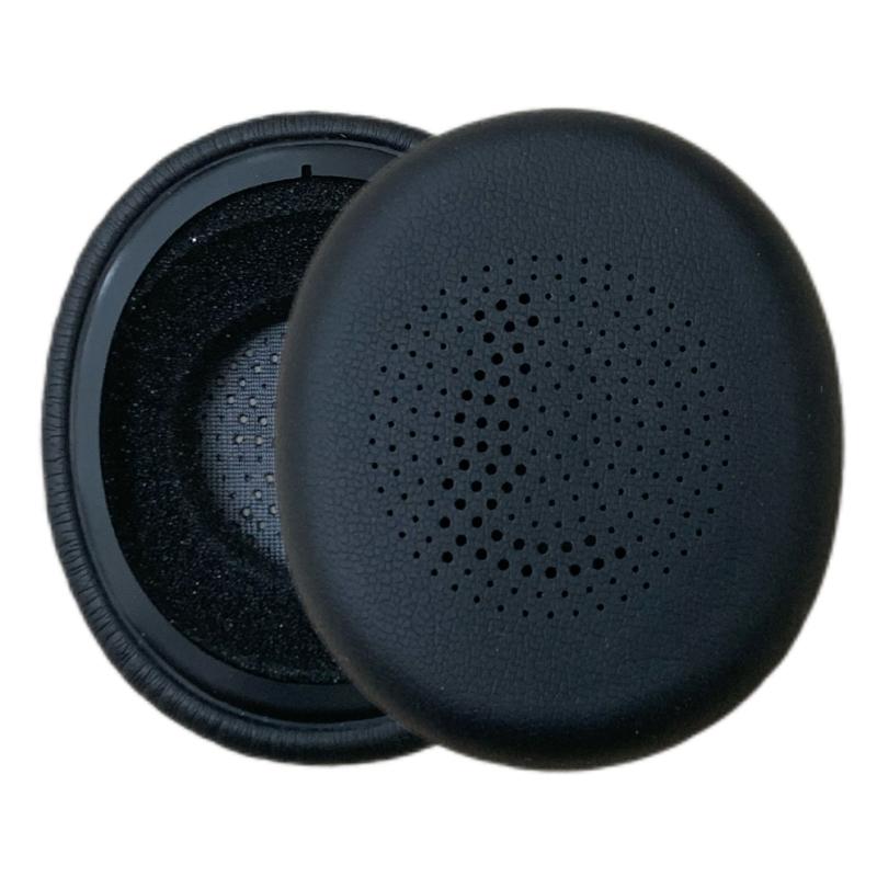 1Pair Ear Pad Replacement Leather Earpads Ear Cushions Sponges Cover Earmuffs for Evolve2 30 MS Headphones