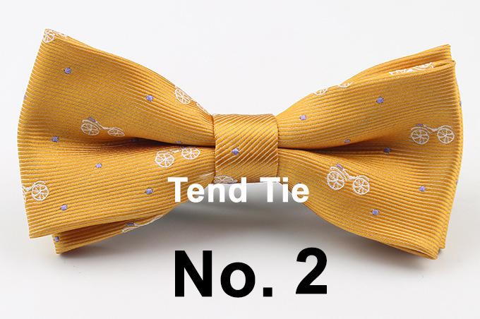 Children s Cartoon Bow Tie Baby Bow Tie Black Burgundy 100-day-old Baby Rubber Band Tie cotton жёлтый