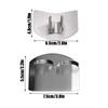 2/4 Pcs Single/DoubleFinger Stainless Steel Finger Protector Adjustable Multifunction Anti-cut Finger Guard Anti-corrosion