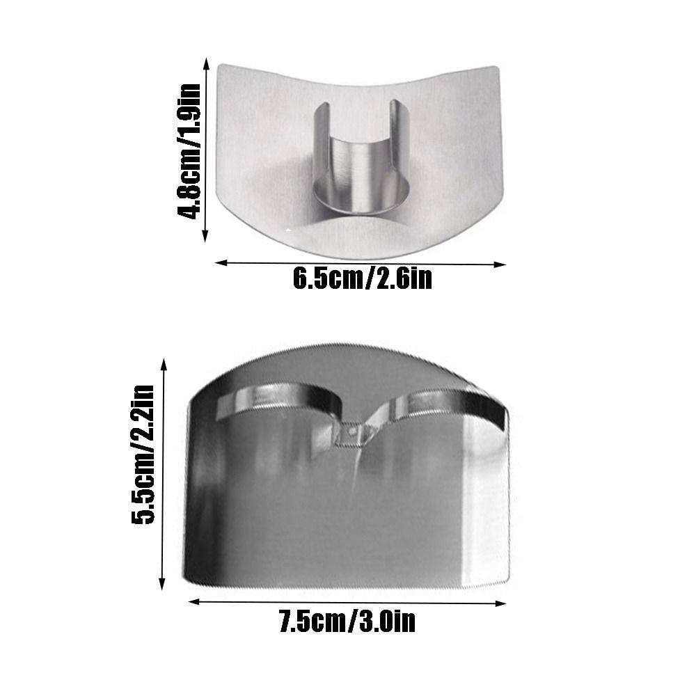 2/4 Pcs Single/DoubleFinger Stainless Steel Finger Protector Adjustable Multifunction Anti-cut Finger Guard Anti-corrosion