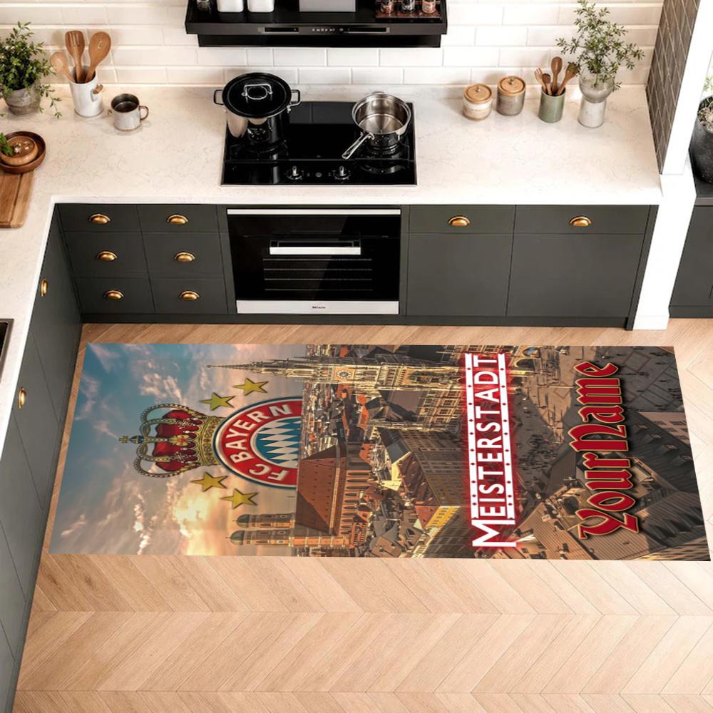 Bayern Munich Customize Your Name Kitchen Rug Runner Rug Laundry Mat Hallway Entryway The Best Gift Choice