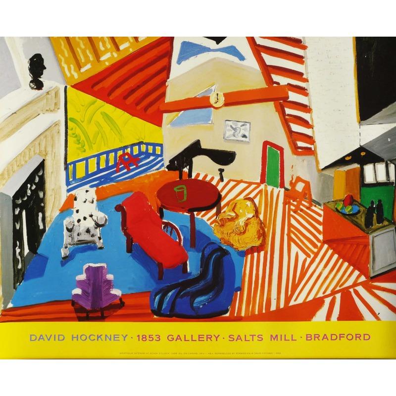 David Hockney Original Exhibition A Year In Normandie House Tree Modern Art Poster Canvas Painting Wall Print Picture Home Decor