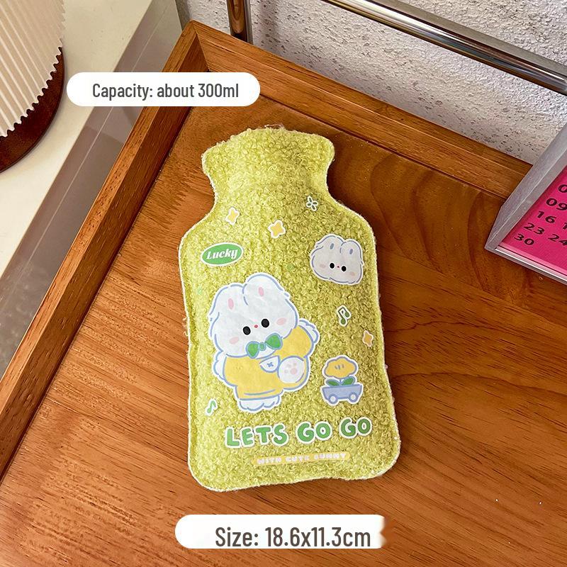 Cartoon Plush Hot Water Bottle - Cute, Portable Hand Warmer for Students & Kids