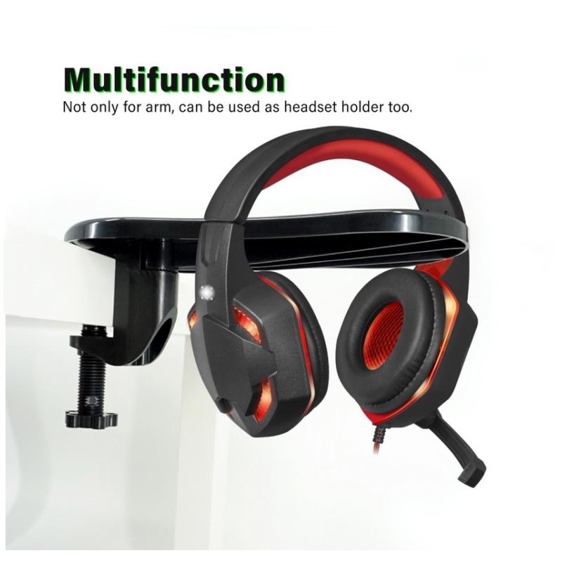 Adjustable Computer Desktop Armrest Pad Computer Desk Arm Bracket Chair Extender