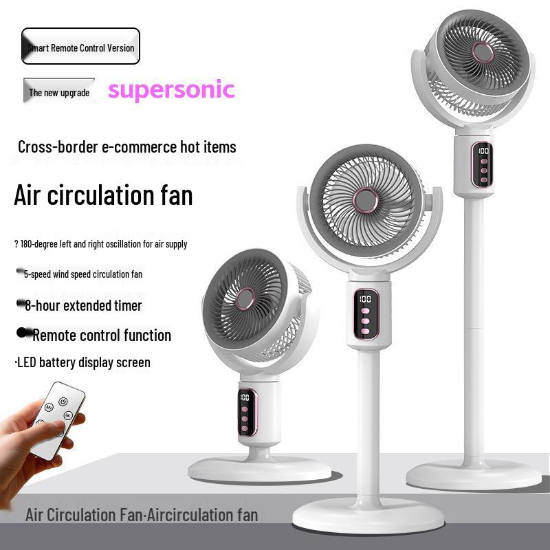 Compact Dual-Power Wall-Mountable Desktop Fan for Home, Dorm, or Office Desk