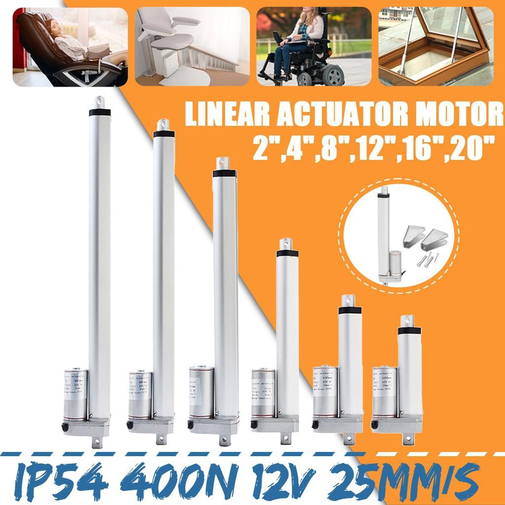 

DC 12V IP54 400N 12V 25mm/s Lift For Self Unicycle Scooter vehicles Electric Motor Linear Actuator 50mm 2inch