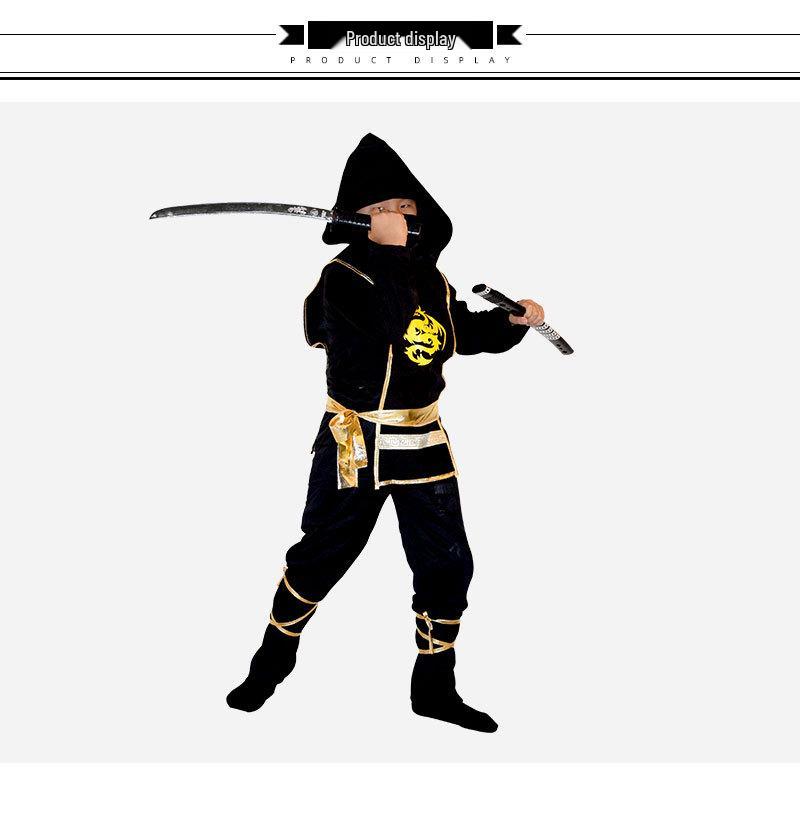 Costum Cosplay Samurai Ninja pentru Copii de Halloween pentru Joc de Rol și Spectacol