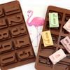 Letter Number Silicone Chocolate Mold 26 Alphabet 0-9 Number Nonstick Fondant Cake Biscuit Candy Jelly Baking Resin Mold