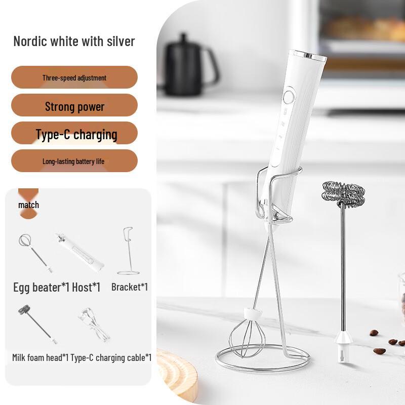 Electric Handheld Milk Frother & Egg Beater
