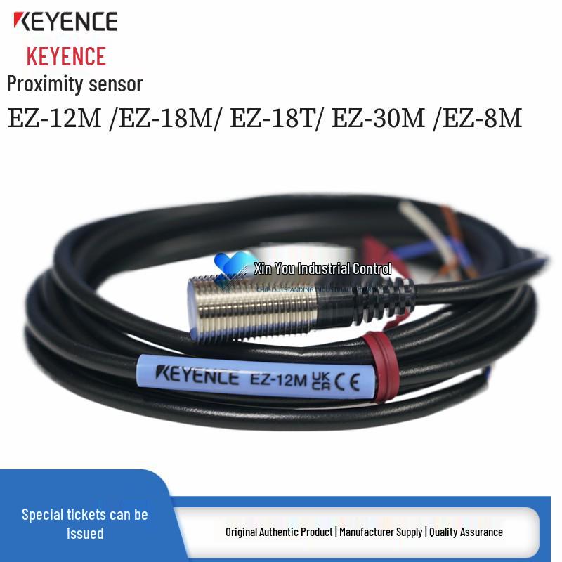 Genuine Keyence EZ Series Proximity Sensors (EZ-12M, EZ-18M, EZ-18T, EZ-30M, EZ-8M) 8M