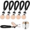 Handdoekclips Multifunctioneel Geen Boor Gevlochten Touw Metalen Handdoekclips voor Badkamer Ruimtebesparende Hangerclips Huisorganisatie 2 STUKS