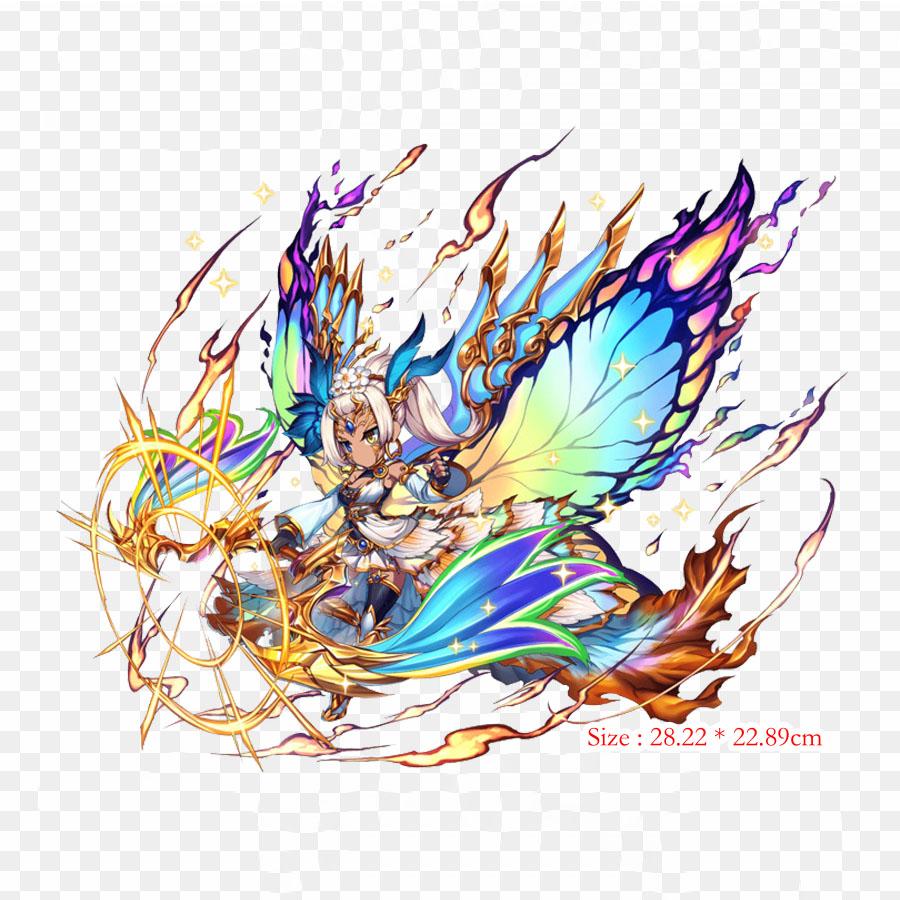 Brave Frontier Libera Brave Frontier Iron on Heat Transfer Printing Vinyl Patches Sticker for Clothes DIY Appliques Washable Patches