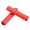 1 Pair   Handlebar Grips Anti Skid Shock Proof Silicone Bike Grip With End Plugs Red