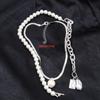 1 Pcs Temperament Alien Pearl Necklace Creative Irregular Chain Clavicle Necklace Female Pendentif Diamant Femme