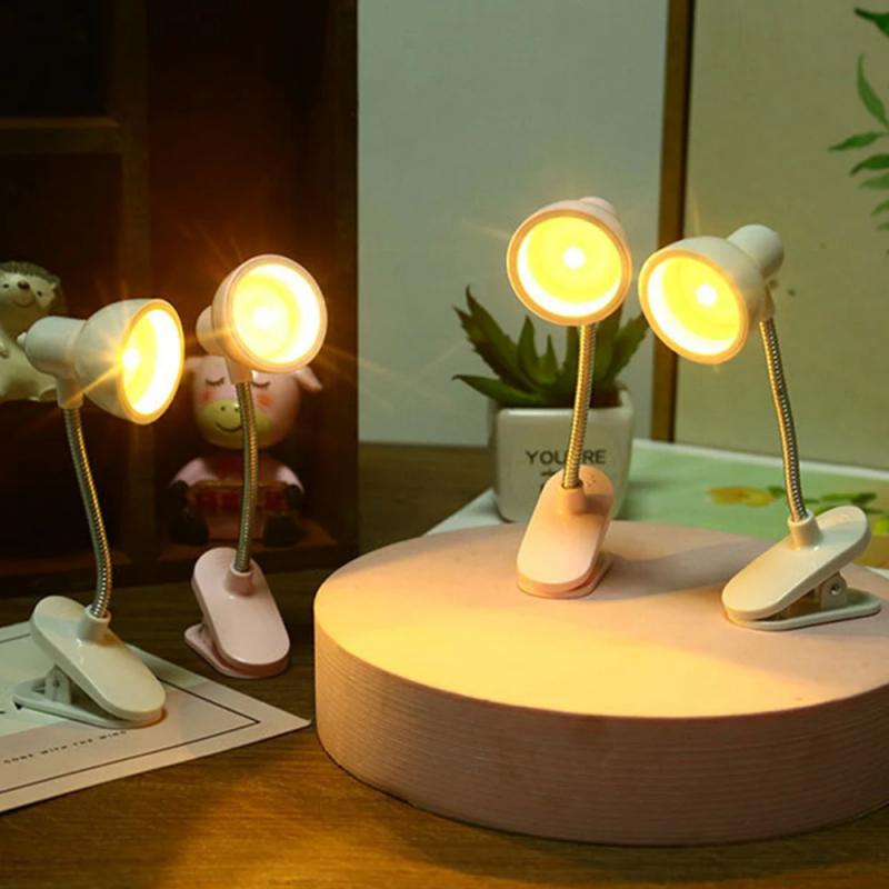 Christmas Gift Lamp To Read Book Eye Protection Rotatable Reading Lamp with Clamp Reading Lights for Books Desk Table Bedroom