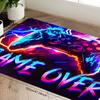 Crystal Velvet Game Controller Rug – Soft Colorful Polyester Area Carpet for Bedroom Gaming Room Living Room Decor