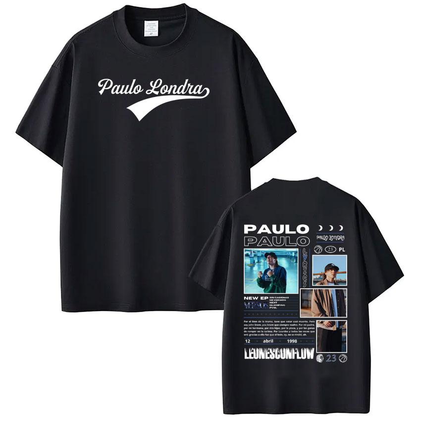 

Rapper Paulo Londra Lyrics 2025 Tour Cover Tee Men Women Hiphop Tshirts Summer 100 Cotton Fashion Casual High Street Tshirts 3XL