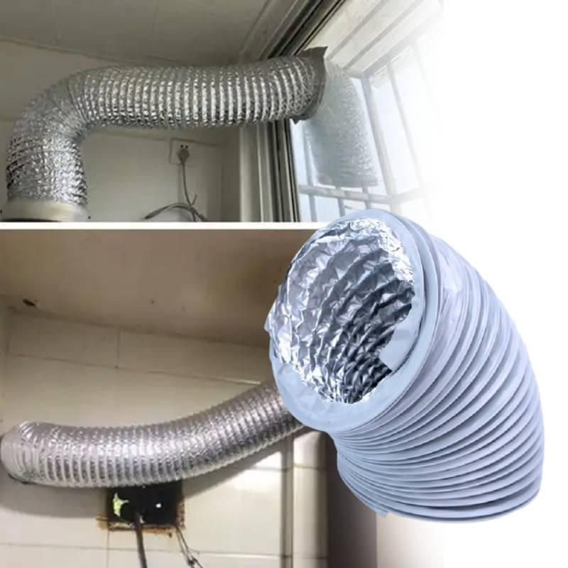 Aluminiumfolie Ausziehbarer Lüftungsschlauch für Dunstabzugshaube Abluftwerkzeug Küche