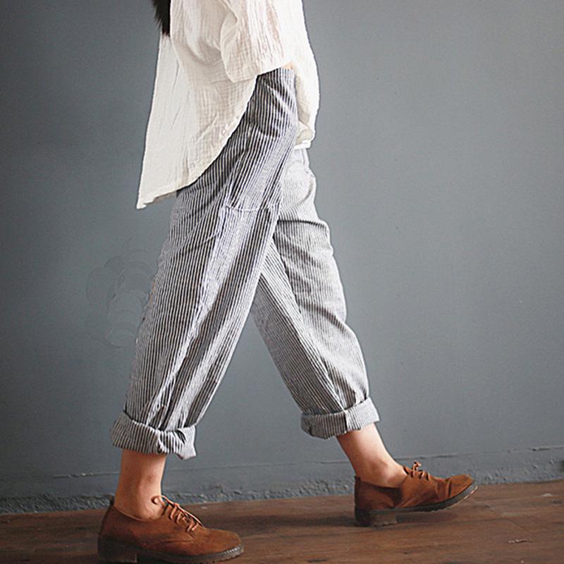 Vintage Harem Pants Women Casual Loose Pockets Pant Autumn Fashion Streetwear Female Harajuku Trousers Plus Size
