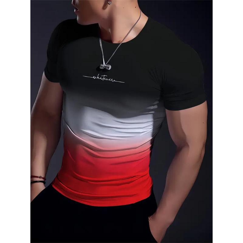 Fashion 3D Print Men Short Sleeve Round Neck T-Shirt Plus Size Tee Summer Casual Tshirts